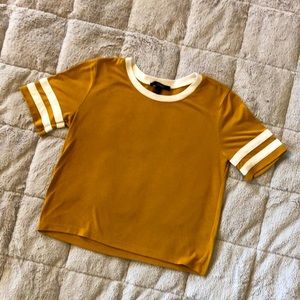 Mustard Yellow Forever 21 Crop Top